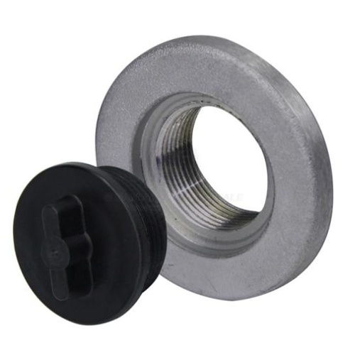 Weld In Cast Alloy Socket with Nylon Bung 1 1/2UNCF 50mm Cut Out 75mm OD Flange