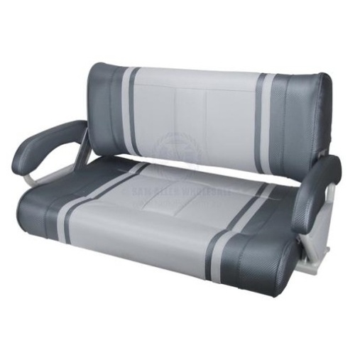 Console Double Flip Seat Grey Carbon n Dark Grey Carbon With Arms 293626