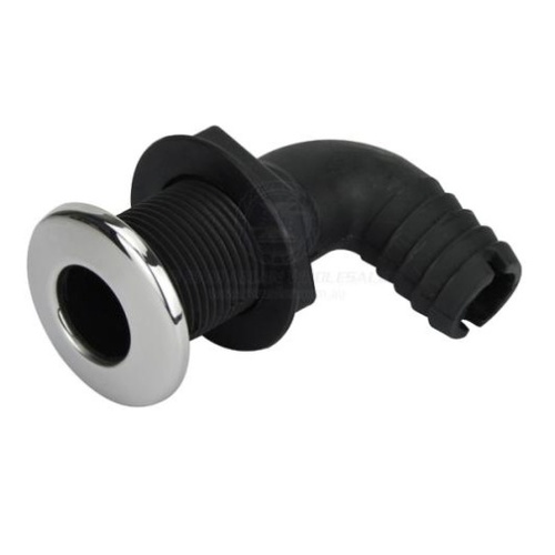 Nylon 19mm 90 Degree Skin Fitting with SS Head  45780