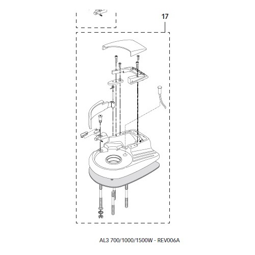 Quick Aleph AL3 No 17 Base Kit Spare Parts FVSSBAL10C00A00 