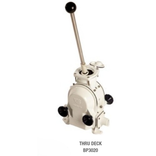Whale Gusher 30 D/Action Manual Bilge Pump  117 LPM 31GPH - BP3020 Thru Deck- Suits 38mm Hose