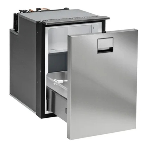 DR49 Drawer Fridge with 6L Freezer - Brushed Stainless Steel Look 12V/24V