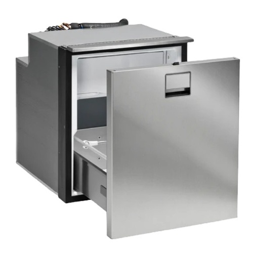 DR65 Drawer Fridge with 6L Freezer Brushed Stainless Steel Look 12V-24V
