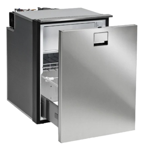 DR85 Drawer Fridge with 6L Freezer - Brushed Stainless Steel Look 12V/24V