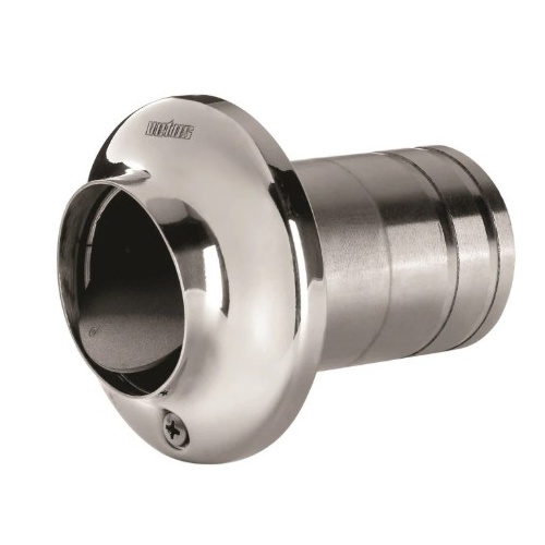 Vetus Stainless Steel 102mm Transom Exhaust Connection with Check Valve TRC100SV