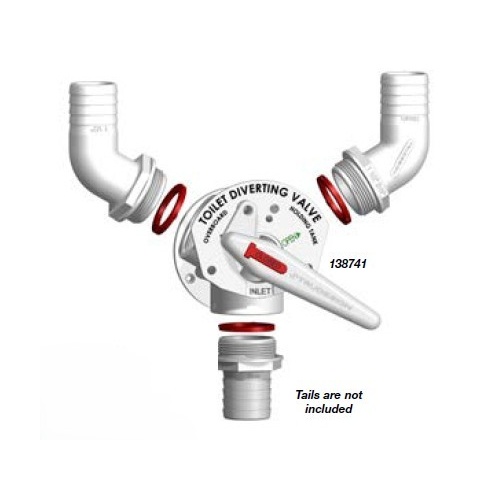 TruDesign White  Aquavalve  Manual Y Diverting Valve  Surface Mount 138741
