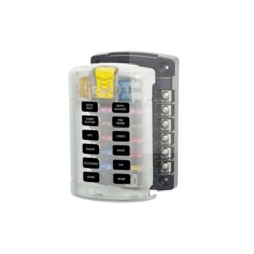 Fuse Block ST Blade BTM 12 Crct with Cover BS-5029