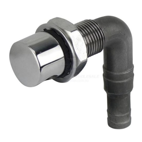 Stainless Steel 90 Degree Downwards Breather 13mm or 16mm ID Hose 29184 