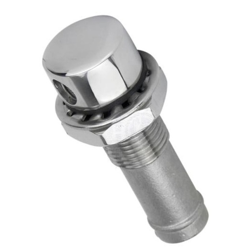 Stainless Steel Straight  Breather Suits 16mm ID Hose 30974