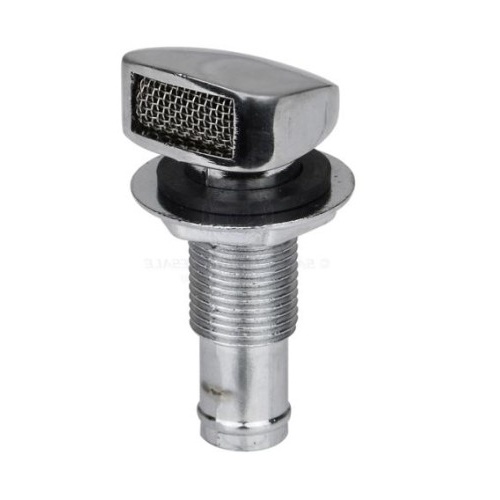 Chrome Zinc Straight  Breather Suits 13mm ID Hose 29973