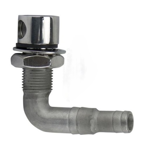 Stainless Steel 90 Degree  Breather 13mm or 16mm ID Hose 29184U