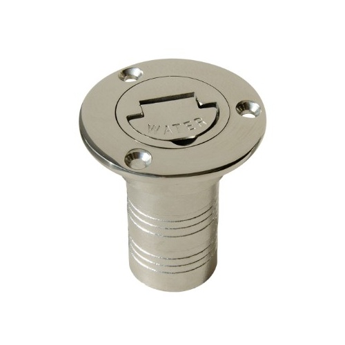 Stainless Steel Water Deck Filler for 50mm ID Hose Has Flip Up Key 192355