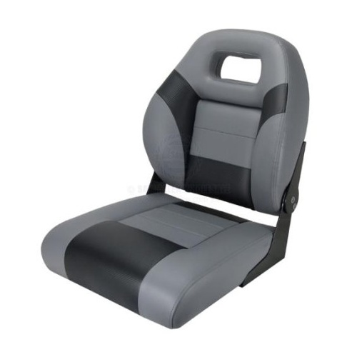 Relaxn Folding Deluxe Bay Seat with Charcoal/Black Carbon Padding 293703