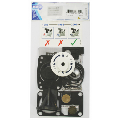 Major Service Kit J15-202  Suits Jabsco Manual  Twist n Lock Toilet Series Post 2007