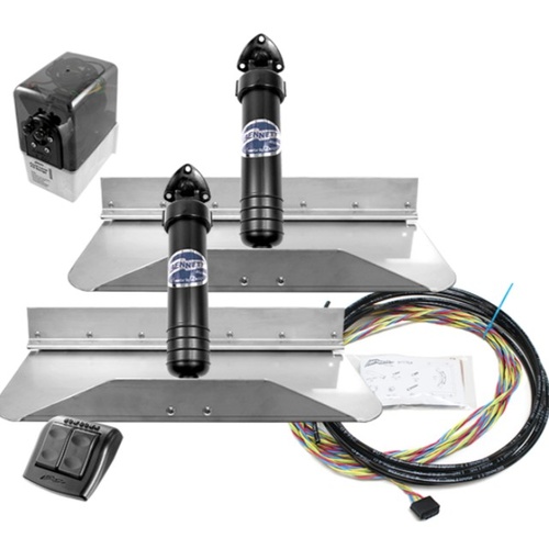 Bennett Classic Hydraulic Trim Tab Kit 18 x 9 Inch with Euro and Std Rams 499/002