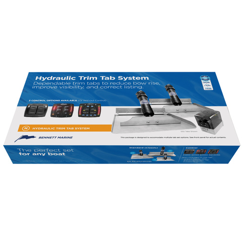 Bennett Classic Hydraulic Trim Tab Kit 18 x 9 Inch with EIC OBI Control and Std Rams 499/002OBI