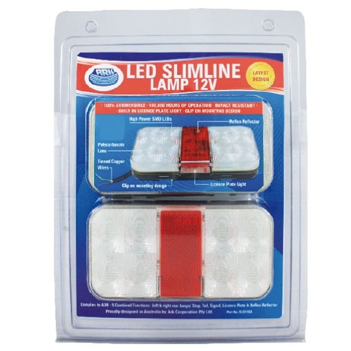 Ark Slimline LED Pre-Wired Trailer Light Set 214024