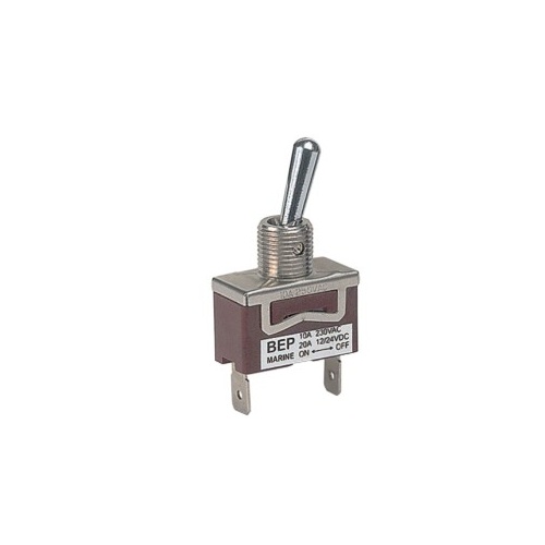 BEP Stainless Steel  On-Off 20Amp Toggle Switch 113472