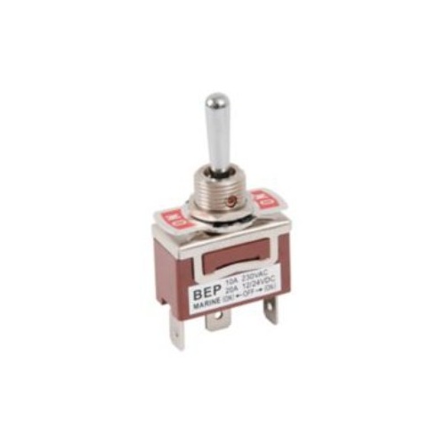 BEP Stainless Steel Momentary 20Amp Toggle Switch