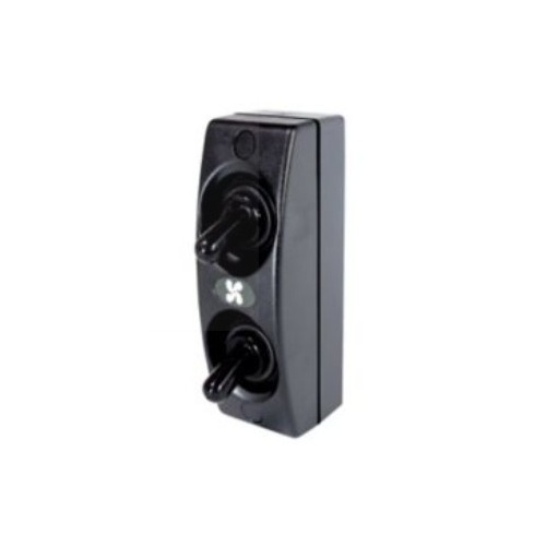 BEP Exterior Backlit Double On Off Switch 113305 Contour Series