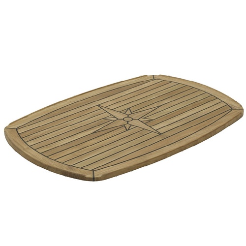 Rectangular Teak Table Top 700 x 500mm Nautic Star Half Eclipse