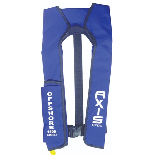 Axis Inflatable PFD Blue Level 150N Adult Manual Release