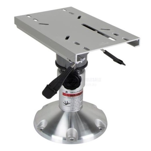 Air Ride Cushioned Seat Pedestal 320-405mm w Slide Swivel n Lock 293859