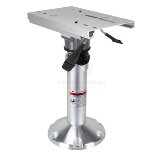 Air Ride Cushioned Seat Pedestal 450-600mm w Slide Swivel n Lock 293860
