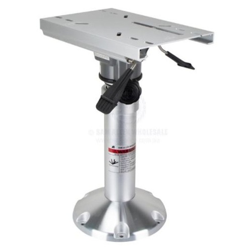Air Ride Cushioned Seat Pedestal 600 - 720mm w Slide Swivel n Lock 293863