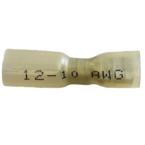 Glue Lined 6-8mm Yellow Female Blade Terminal 40 Pack Tinned Copper 90080