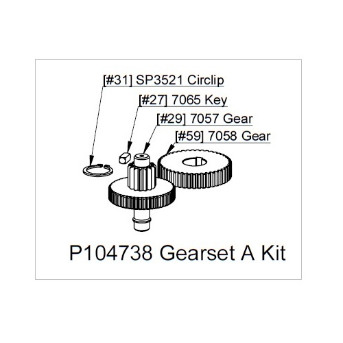 Maxwell Gear Set A for RC6 - P104738