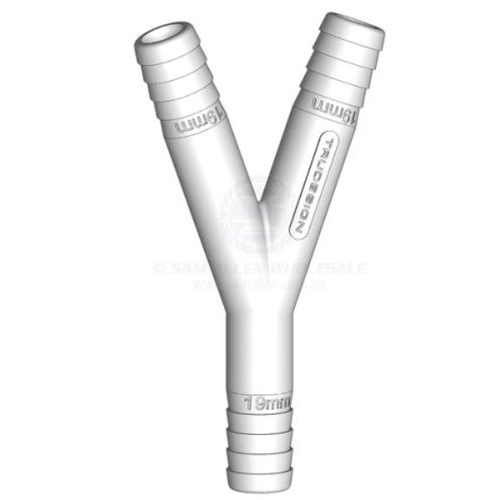 TruDesign 19mm White Y Hose Connector