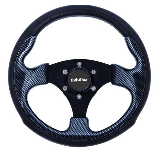 Steering Wheel 350mm Multiflex Zeta Black Carbon Look