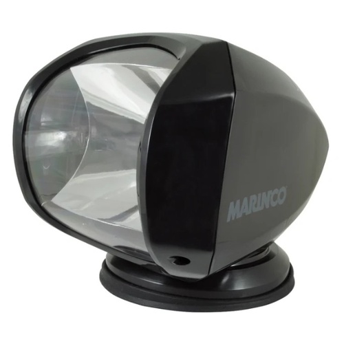 Marinco 12V-24V Precision LT Black Wireless Spot Light with Wireless Remote 72,000 Candle Power 123393