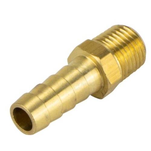 Brass Tail 1/4 NPT to 10mm Barb