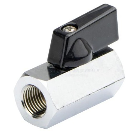 Mini Ball Valve NP Brass  1/4 BSP Female Threads