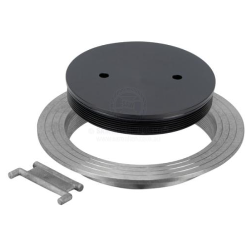 Waterproof Weld On Ally Deck Plate 208mm OD 150mm ID with Acetal Spin Out 