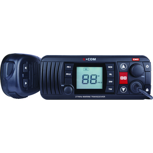 GME 27MHz Fixed Mount Marine Radio Black GX400B