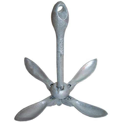 Grapnel Anchor - Gal 2.25kg Suits to 4m or stern
