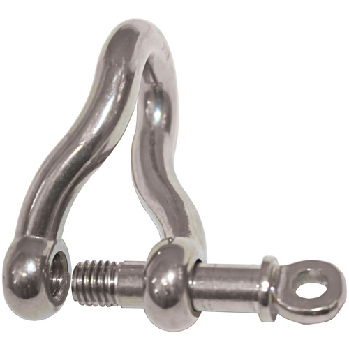 Twisted SS Shackle 8mm SWL 800kg