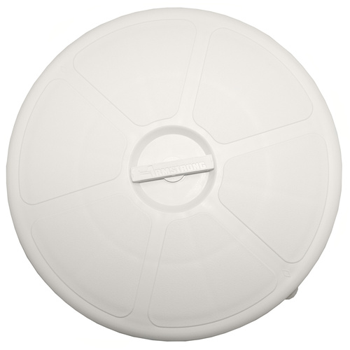 Deckplate - WATERPROOF 200mm White  Round 