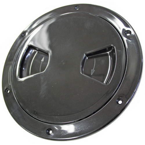 Inspection Port 145mm Overall Black Round 