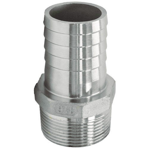 Hose Tail - 316 Stainless 3/8 BSP 