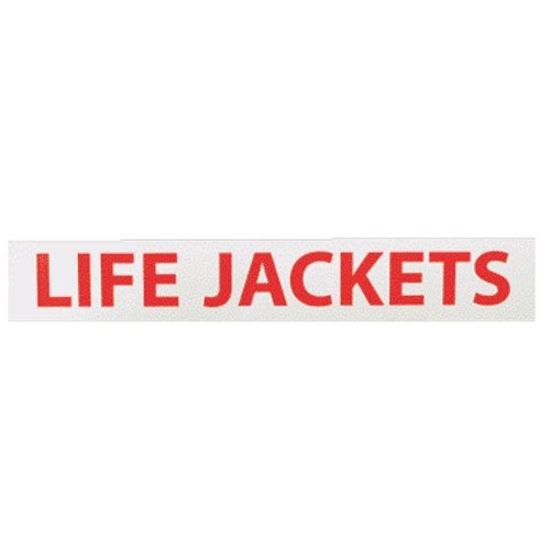 Lifejacket Sticker - Self Adhesive 