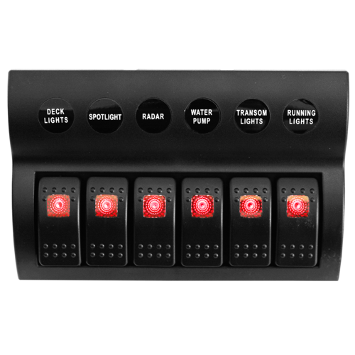 C/Breaker Switch Panel 6 Pre Wired