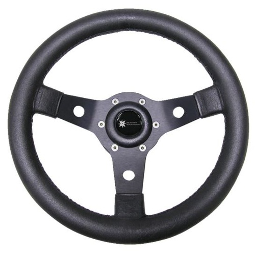 Steering Wheel - 310mm - 3 Spoke Aluminium - Luisi
