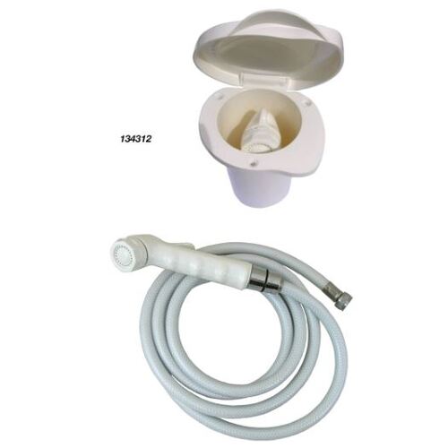 Compact Recessed Shower Kit with 2m Hose