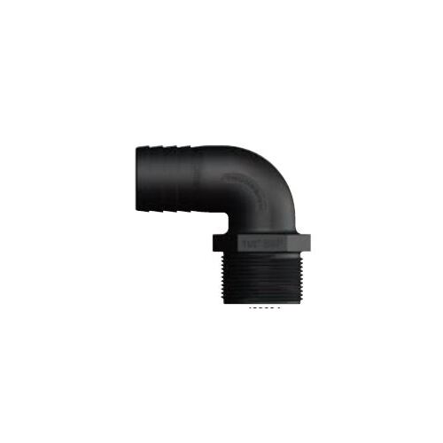 TruDesign 90 Degree 25mm Tail - Male - Black