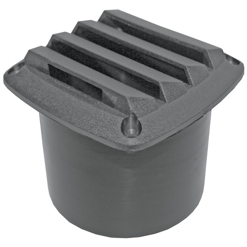 Nylon Blower Vent - Black with 75mm Hose Tail