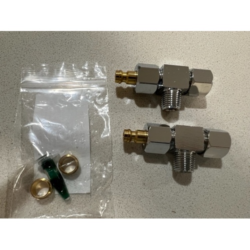 Hydrive CP Brass T Take-off Fitting Kit (PAIR)